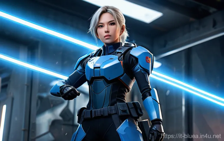 블루아카이브 던전 클리어 팁 - A vibrant, dynamic anime illustration featuring three distinctive female characters in tactical scho...