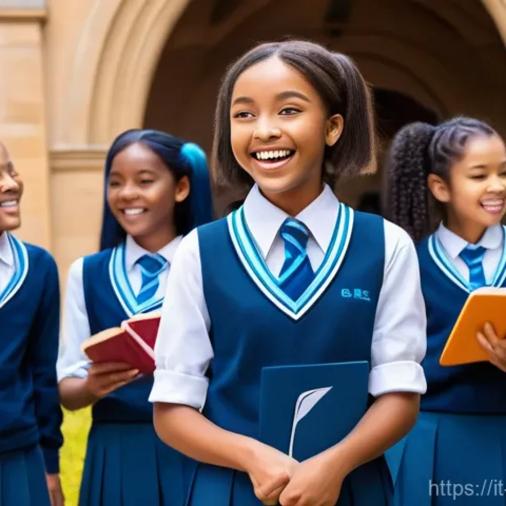 블루아카이브 크리에이터 인터뷰 - **Prompt:** A group of diverse Blue Archive students, ranging from cheerful to studious, are gathere...