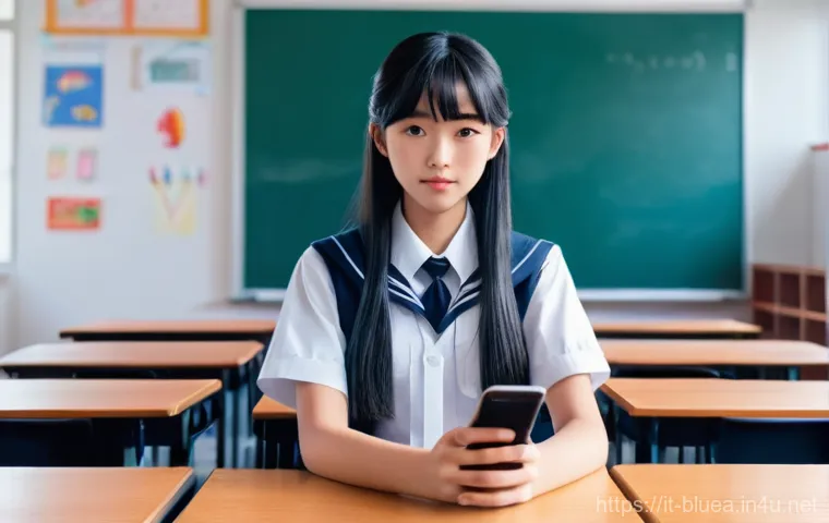 블루아카이브 버그 및 해결 방법 - **Prompt 2: Lagging Battle Scene**
    A dynamic, medium shot of a schoolgirl in a heated game battl...