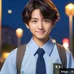 Home 20 블루아카이브 팬아트 갤러리 - A dynamic digital fan art portrait of Hoshino from Blue Archive, depicted in a detailed school unifo...