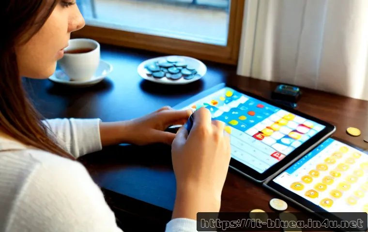 블루아카이브 학생 등급표 - Photorealistic Italian gaming desk scene, a young adult woman in a cozy Milan apartment thoughtfully...